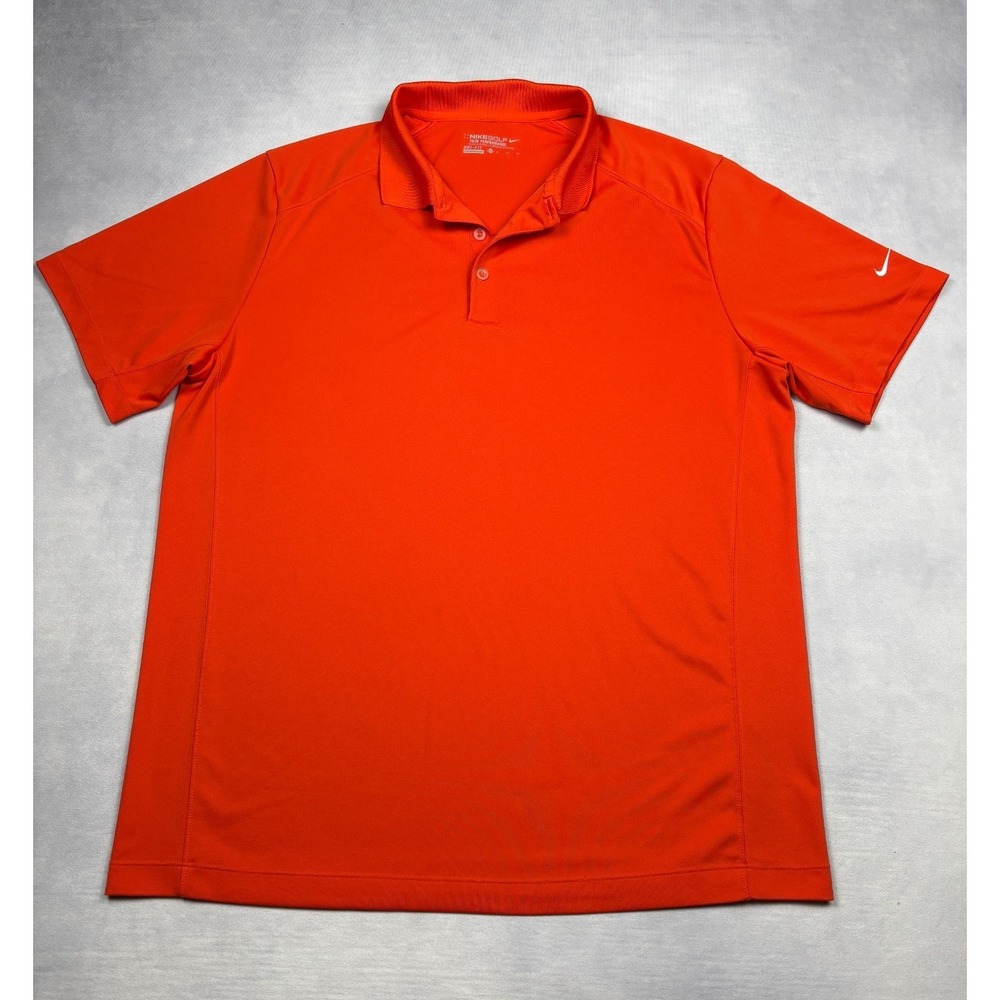 Nike Golf Tour Performance Polo Mens XL Orange Dri-FIT SU15 509167-802 XL‎